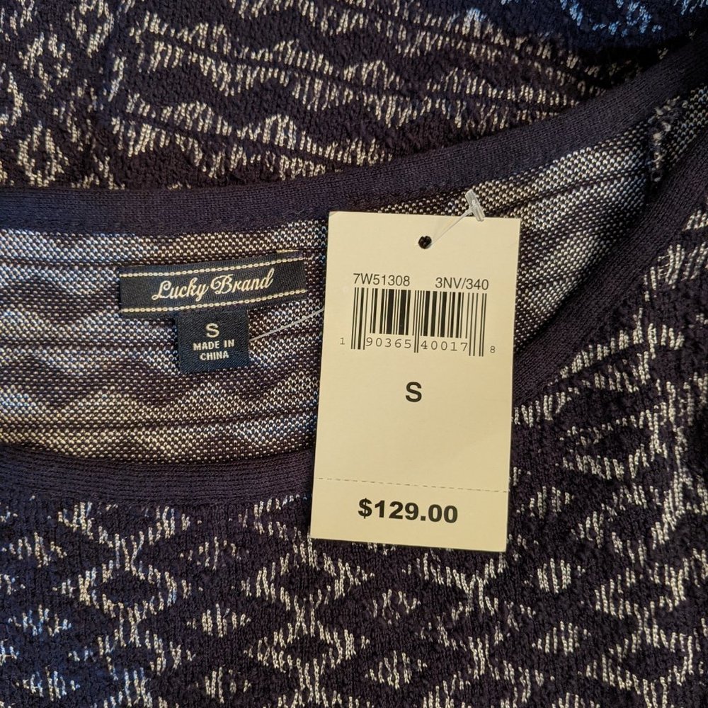 Lucky Brand Sweater Dress with Fringe Hem - Picture 6 of 8